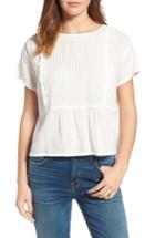 Women's Current/elliott The Pintuck Ruffle Top