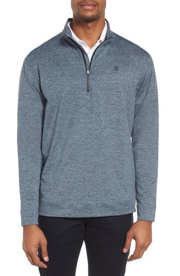 Men's Devereux Atlas Quarter Zip Pullover - Blue