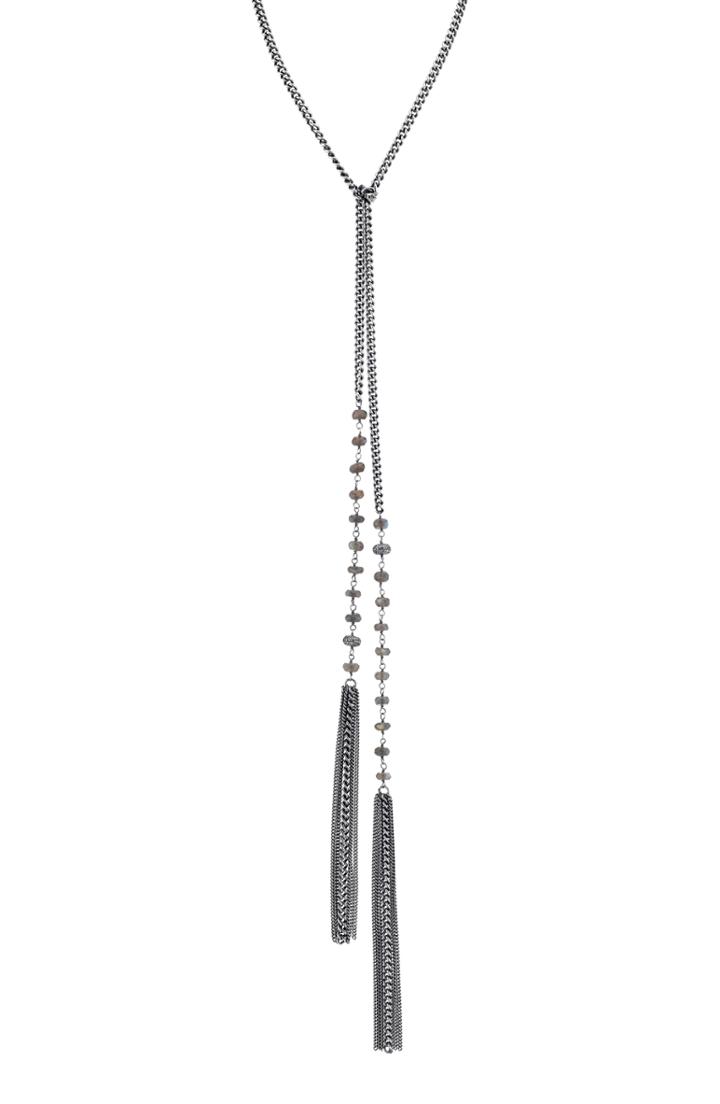 Women's Sheryl Lowe Labradorite Lariat Necklace
