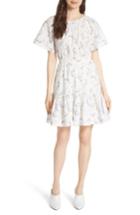 Women's Rebecca Taylor Francine Back Cutout Mini Dress - White