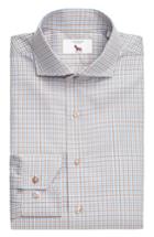 Men's Lorenzo Uomo Trim Fit Check Dress Shirt - 34 - Blue