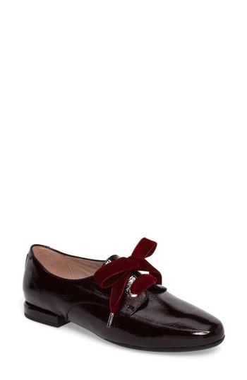 Women's Taryn Rose Eva Oxford .5 M - Burgundy