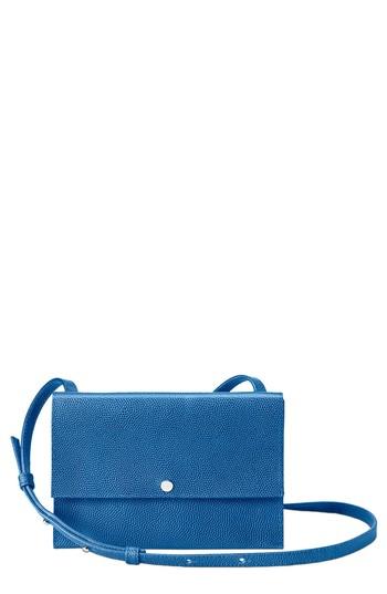 Shinola Leather Crossbody Bag - Blue