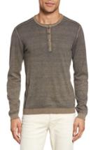 Men's John Varvatos Star Usa Henley Sweater, Size - Beige