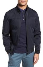 Men's Ted Baker London Copen Trim Funnel Neck Bomber Jacket (s) - Blue