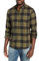Men's Todd Snyder Classic Fit Plaid Flannel Sport Shirt - Green