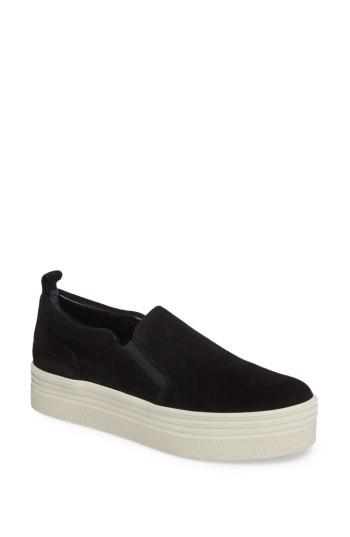 Women's Marc Fisher Ltd Elise Platform Sneaker M - Black