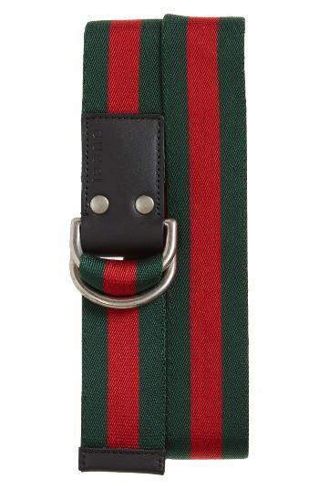Men's Gucci Web Slider Belt
