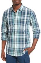 Men's Dockers Mixed Print Woven Shirt, Size - Blue