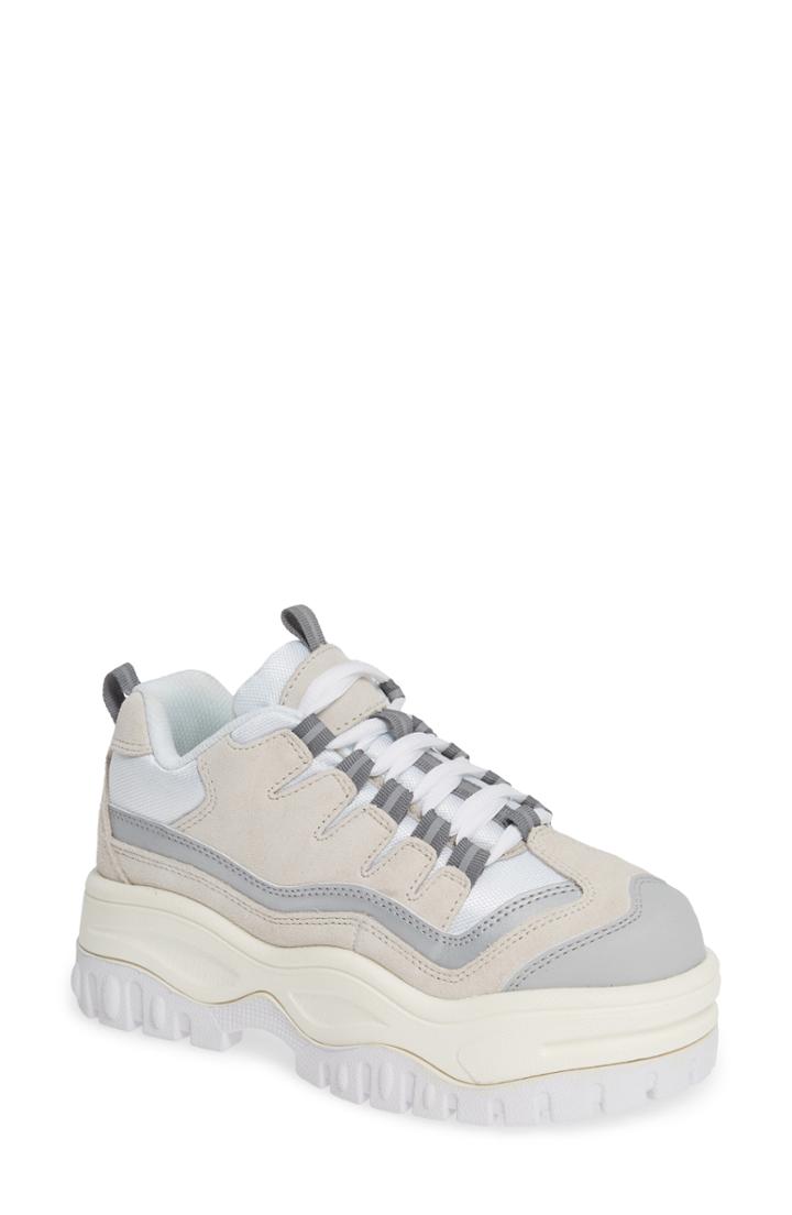 Women's Jeffrey Campbell Pro Era Platform Sneaker .5 M - White