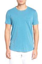 Men's Velvet By Graham & Spencer Raw Edge Pocket T-shirt - Blue