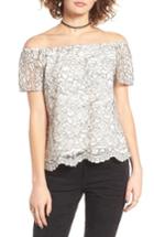 Women's Wayf Lace Off The Shoulder Top - Ivory