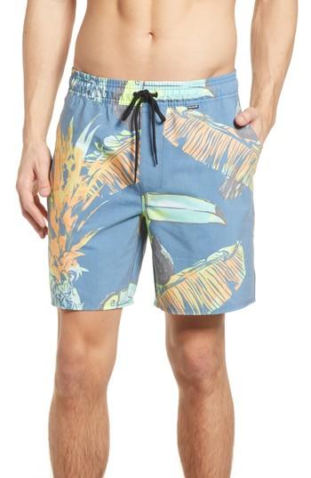 Men's Hurley Paradise Volley Board Shorts - Blue