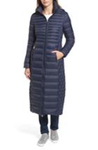 Women's Michael Michael Kors Long Packable Puffer Coat - Blue