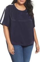 Women's Soprano Stripe Shine Top X - Blue