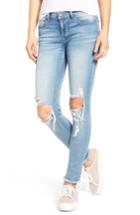 Women's Sp Black Ripped Knee Skinny Jeans - Blue
