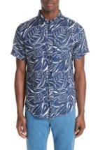 Men's Onia Jack Palm Print Linen Shirt