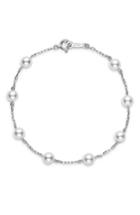 Women's Mikimoto Akoya Cultured Pearl & Chain Bracelet