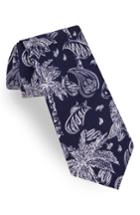 Men's Ted Baker London Palm Treen Silk Tie, Size - Blue