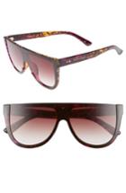 Women's Prive Revaux The Coco 60mm Shield Sunglasses - Brown
