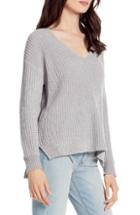Women's Boss Flumia V-neck Wool Sweater - Grey