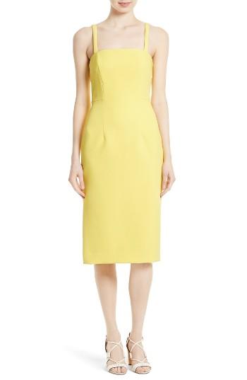 Women's Milly Elle Stretch Crepe Sheath Dress