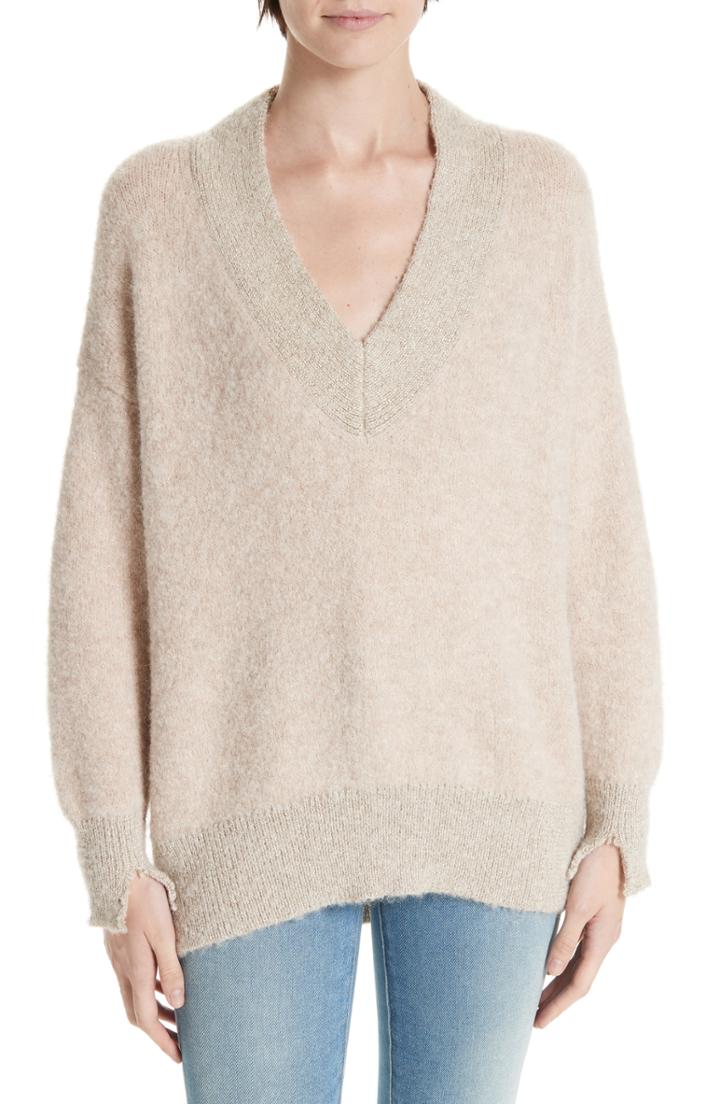 Women's Brochu Walker Fleur Boucle Sweater - Beige