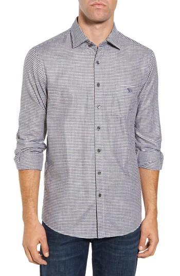 Men's Rodd & Gunn Wickstee Original Fit Check Sport Shirt, Size - Brown