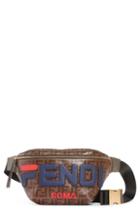 Fendi X Fila Mania Logo Belt Bag - Brown