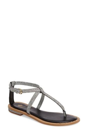 Women's Isola Mackenzie T-strap Sandal .5 M - Black
