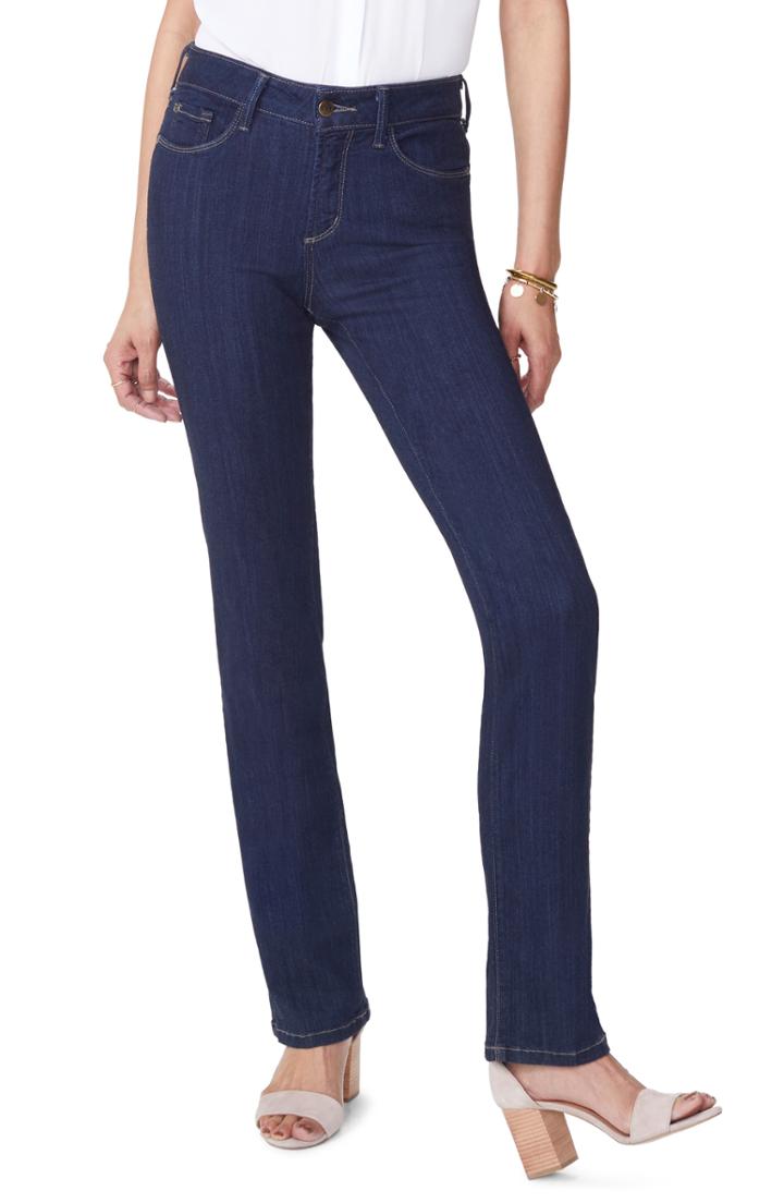 Women's Nydj Marilyn Curves 360 Straight Leg Jeans - Blue