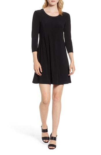 Women's Anne Klein New York Long Sleeve Knit Dress - Black
