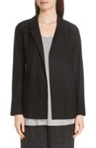 Women's Eileen Fisher Classic Notch Collar Jacket - Black