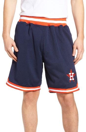 Men's Mitchell & Ness Houston Astros Playoff Win Mesh Shorts