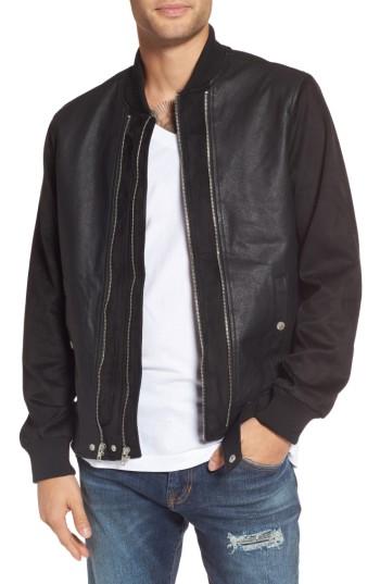 Men's Members Only Uptown Bomber Jacket - Black