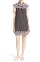 Women's La Vie Rebecca Taylor Eyelet Shift Dress - Black