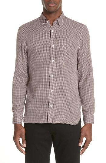 Men's Burberry Check Sport Shirt - Pink