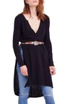 Women's Free People Super Sonic Thermal Knit Tunic - Black