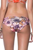 Women's Maaji Citrus Follower Signature Reversible Bikini Bottoms - Coral