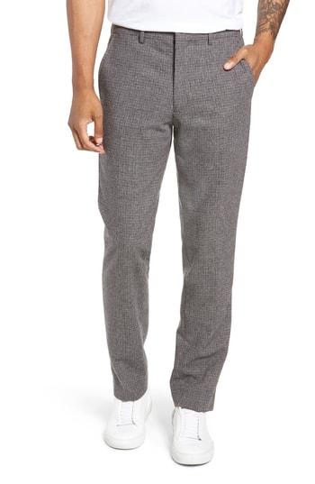 Men's Selected Homme Houndstooth Trousers X 32 - Grey