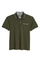 Men's Ted Baker London Derry Modern Slim Fit Polo (xxl) - Green