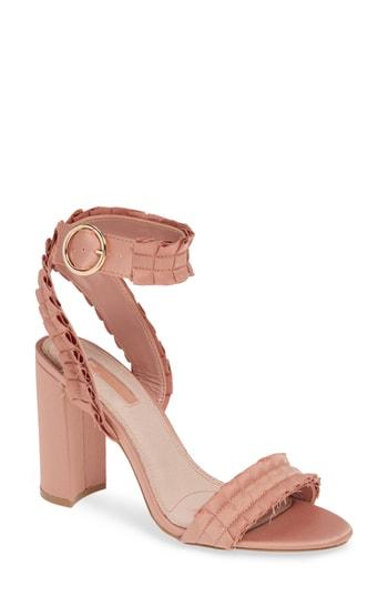 Women's Topshop Ruby Ruffle Sandal .5us / 36eu M - Pink