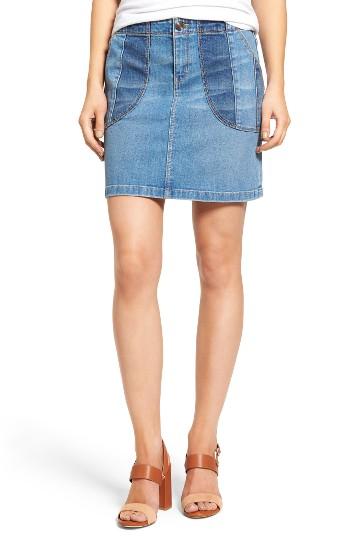 Women's Chelsea28 Patchwork Denim Miniskirt