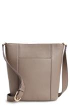 Nordstrom Loraine Leather Bucket Bag - Grey