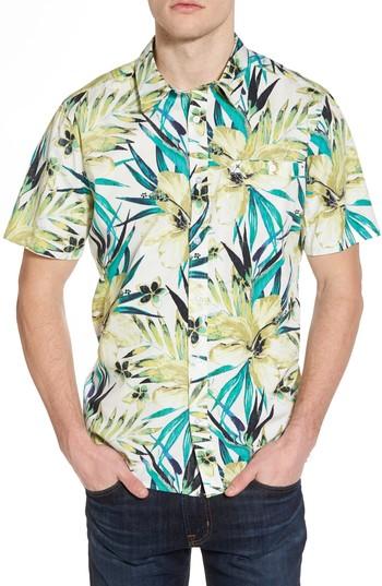 Men's Hurley Garden Woven Shirt - White