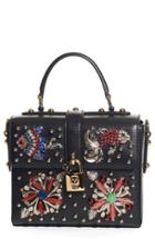 Dolce & Gabbana Soft Embellished Leather Box Bag -
