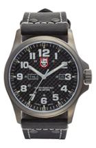 Men's Luminox 'land - Atacama Field' Leather Strap Watch, 45mm