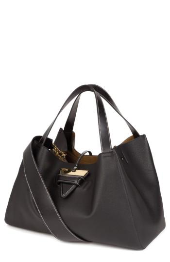 Loewe Barcelona Leather Tote - Black