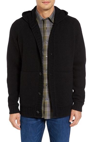 Men's Victorinox Swiss Army Engine Hooded Button Cardigan