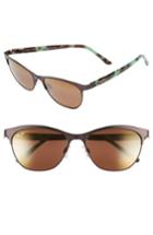 Women's Maui Jim Popoki 54mm Polarizedplus2 Sunglasses - Satin Chocolate/ Hcl Bronze